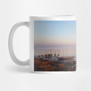 Fishing boats in the Venetian lagoon Mug